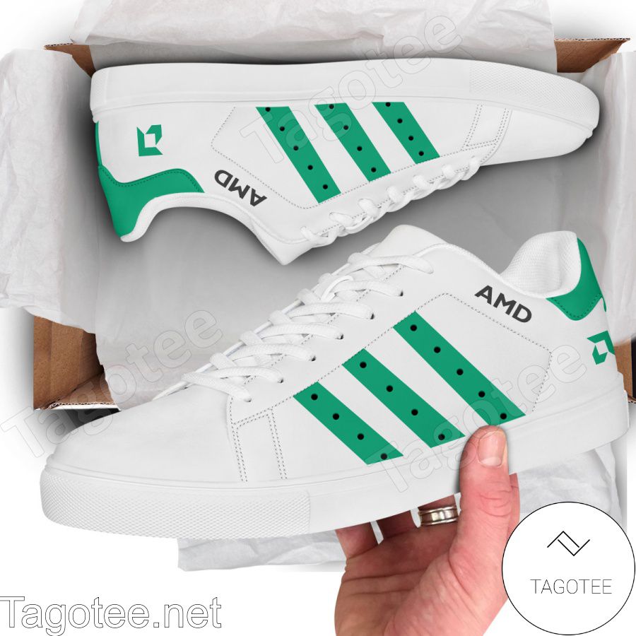 AMD Logo Print Stan Smith Shoes - MiuShop