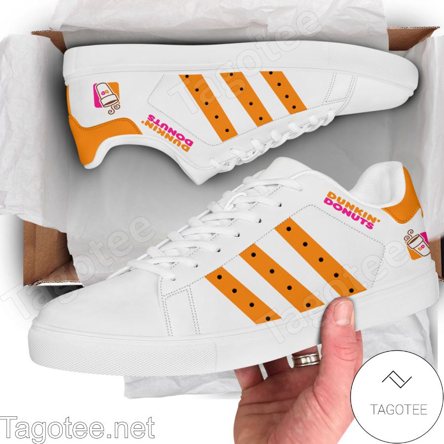 Dunkin Donuts Logo Print Stan Smith Shoes - MiuShop