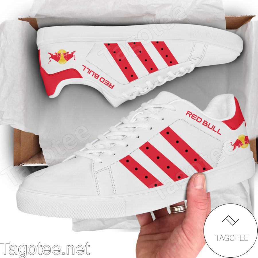 Red Bull Logo Print Stan Smith Shoes - MiuShop