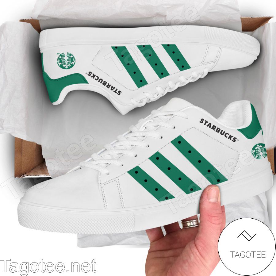 Starbucks Logo Print Stan Smith Shoes - MiuShop