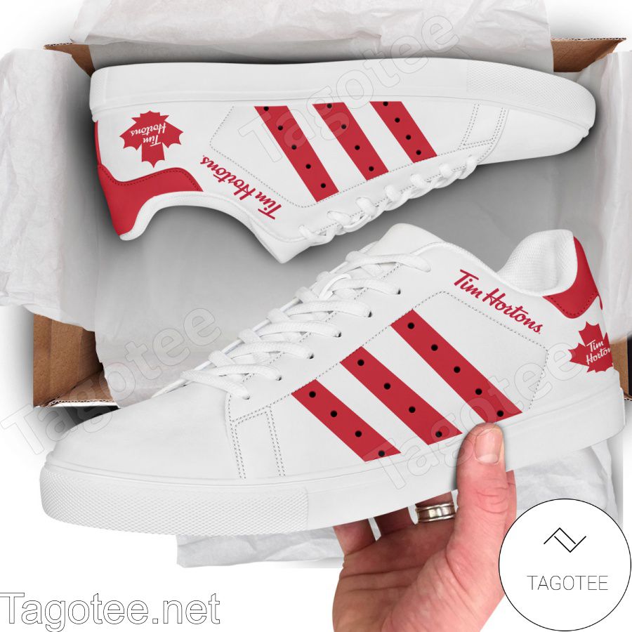 Tim Hortons Logo Print Stan Smith Shoes - MiuShop