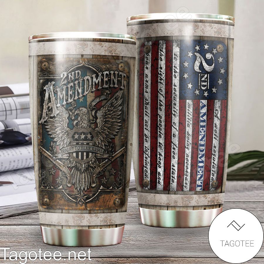 2nd Amendment American Flag Tumbler