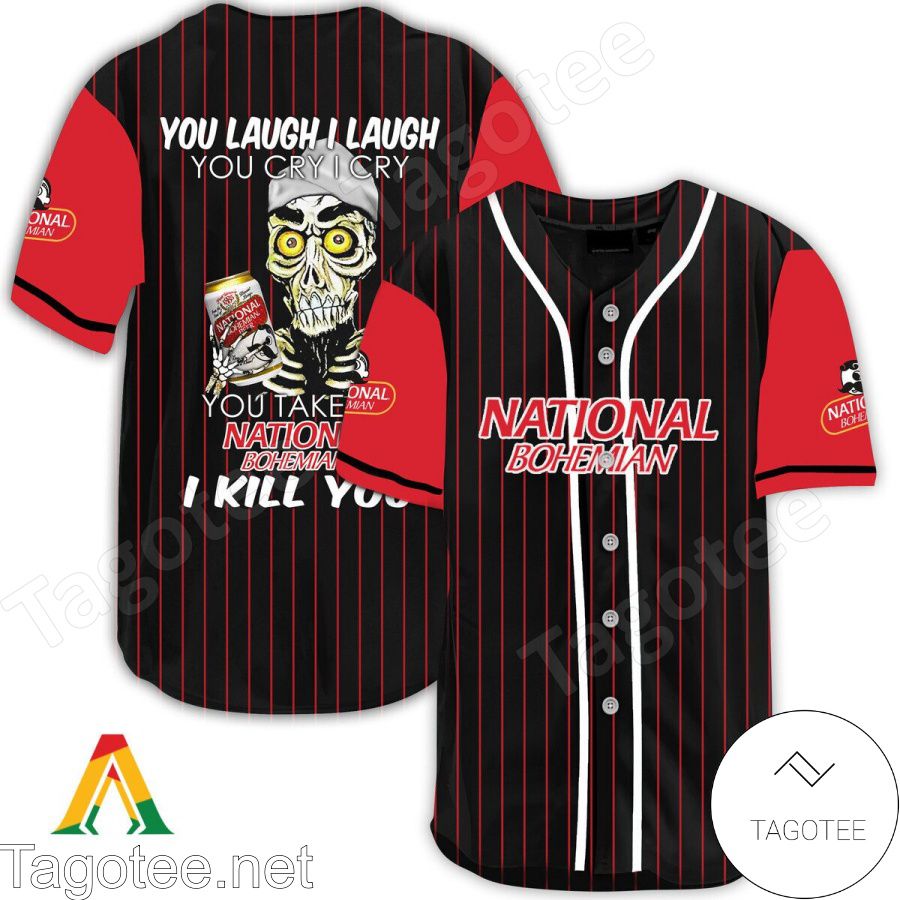 Achmed Take My National Bohemian I Kill You You Laugh I Laugh Baseball Jersey