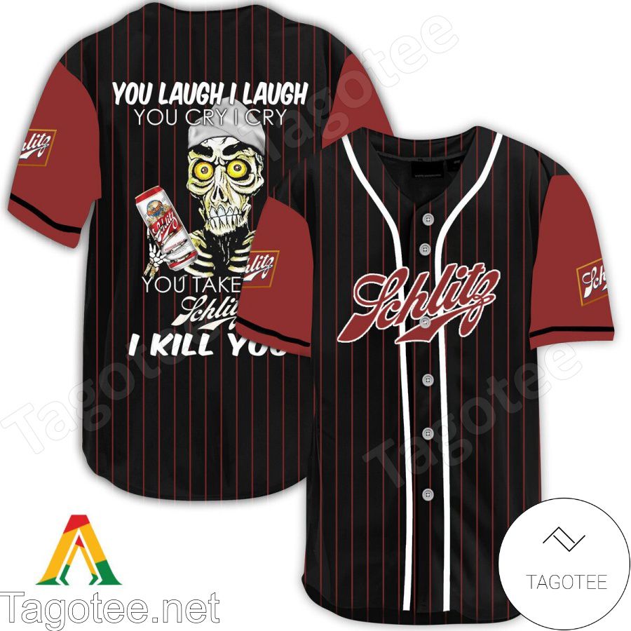 Achmed Take My Schlitz Beer I Kill You You Laugh I Laugh Baseball Jersey