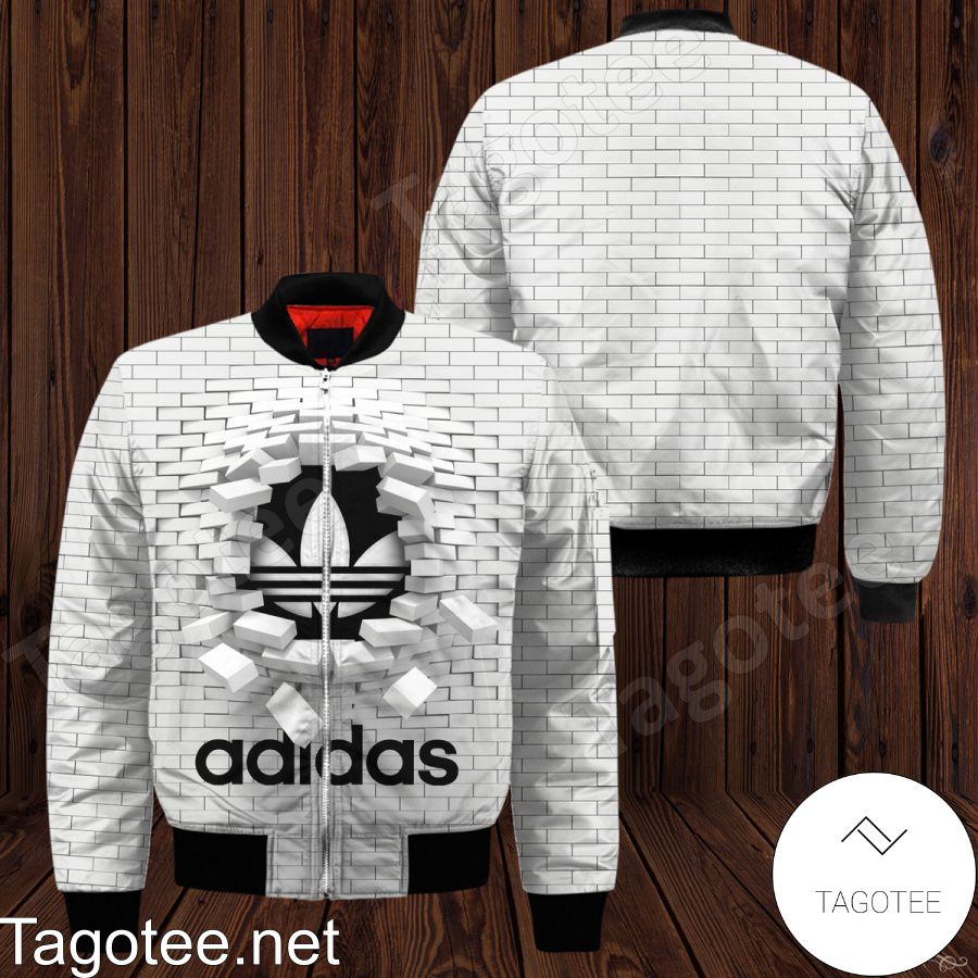 Adidas Broken White Brick Wall Bomber Jacket