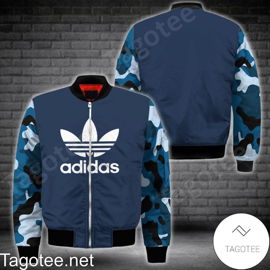 Adidas Camouflage Navy Bomber Jacket