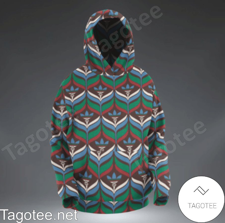 Adidas Gucci Trefoil Print Bowling Hoodie