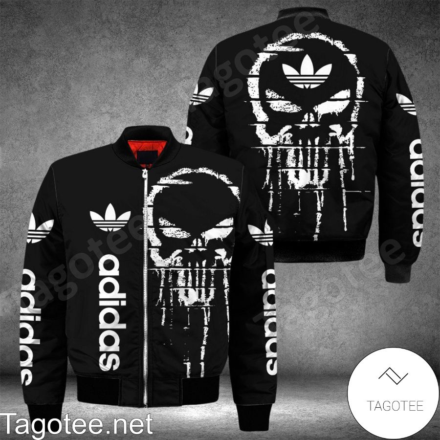 Adidas Luxury Brand Horror Skull Bomber Jacket