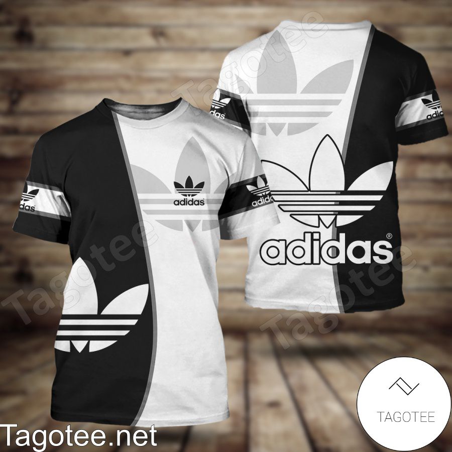 Adidas Luxury Half White Half Black Shirt