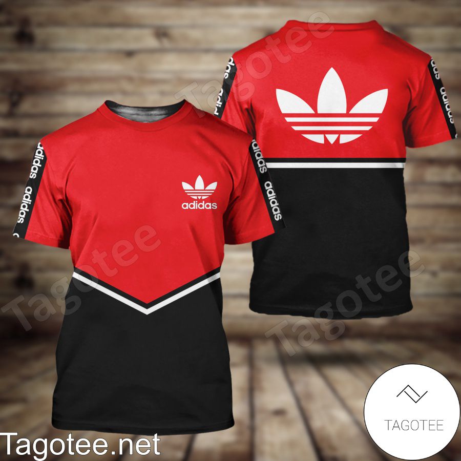 Adidas Luxury Red Black Shirt