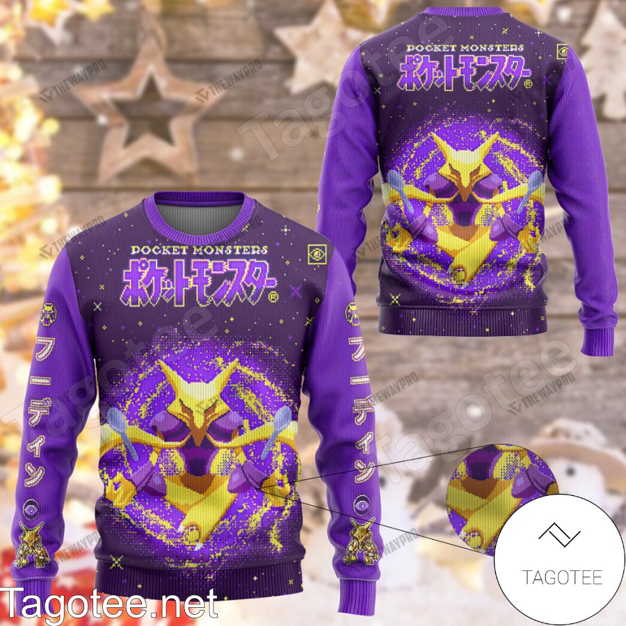 Alakazam Pokemon Ugly Christmas Sweater a