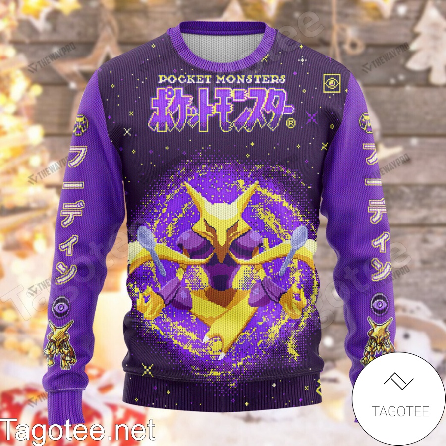 Alakazam Pokemon Ugly Christmas Sweater