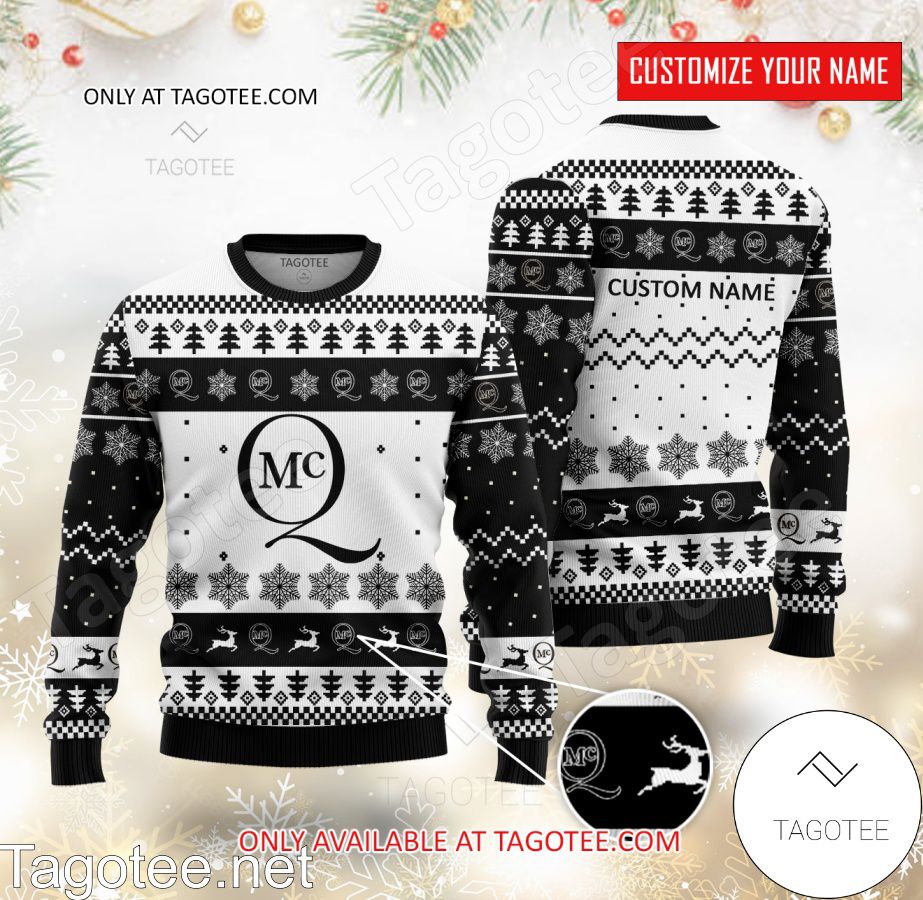 Alexander McQueen Logo Personalized Ugly Christmas Sweater - EmonShop