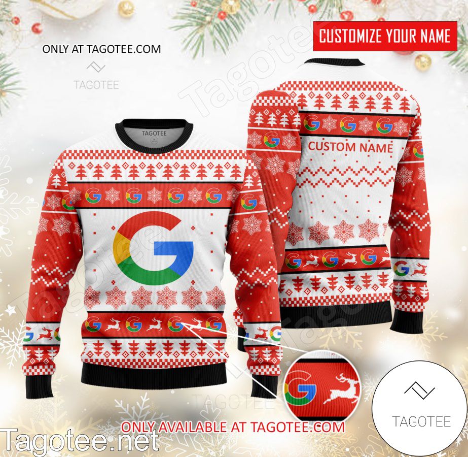 Alphabet (Google) Logo Personalized Ugly Christmas Sweater - MiuShop