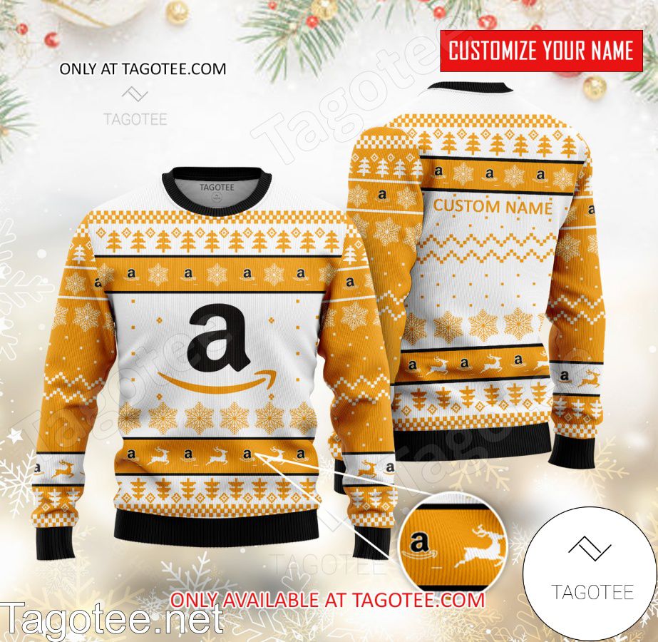 Amazon Logo Personalized Ugly Christmas Sweater - MiuShop