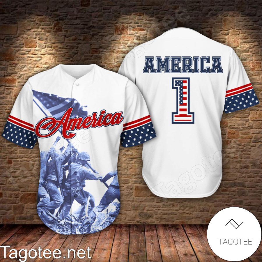 America 1 Baseball Jersey