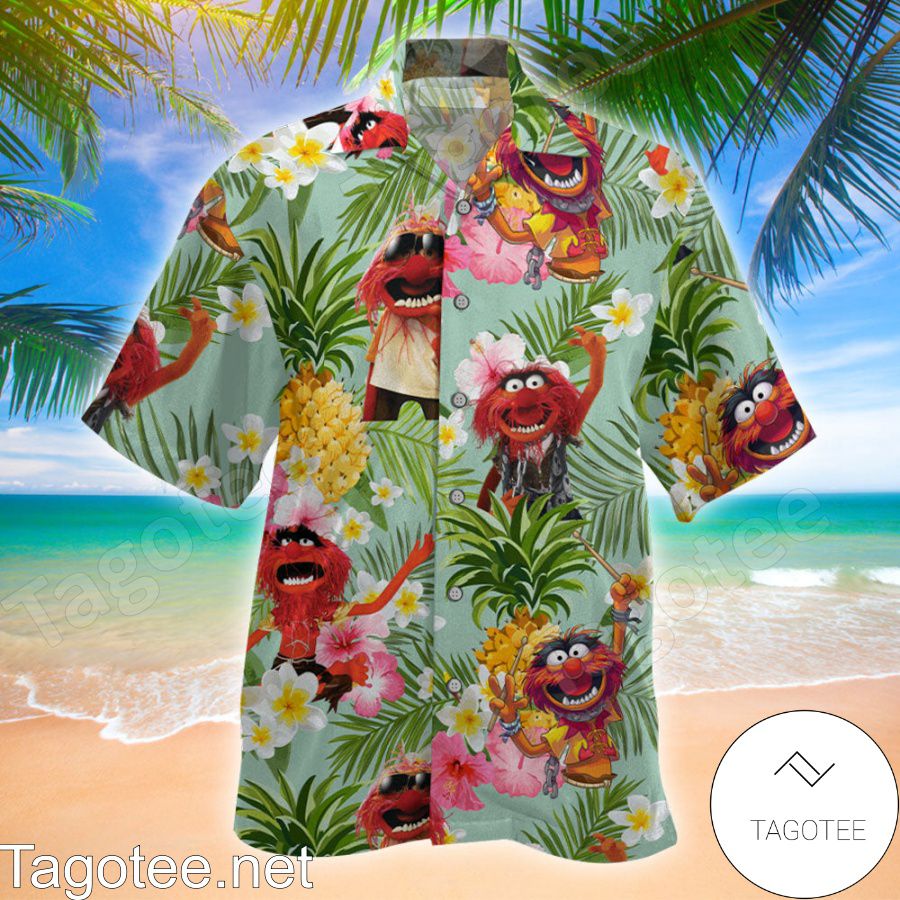 Animal Drummer Muppet Pineapple Hawaiian Shirt