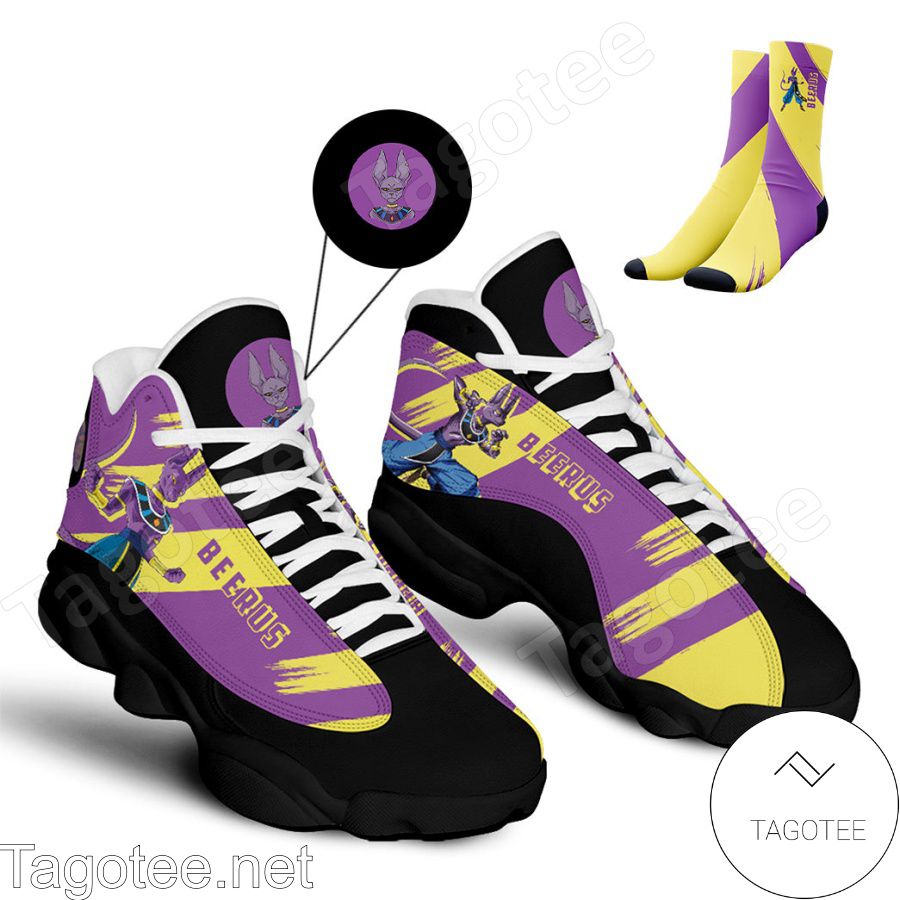 Anime Dragon Ball Beerus God Of Destruction Air Jordan 13 Shoes a