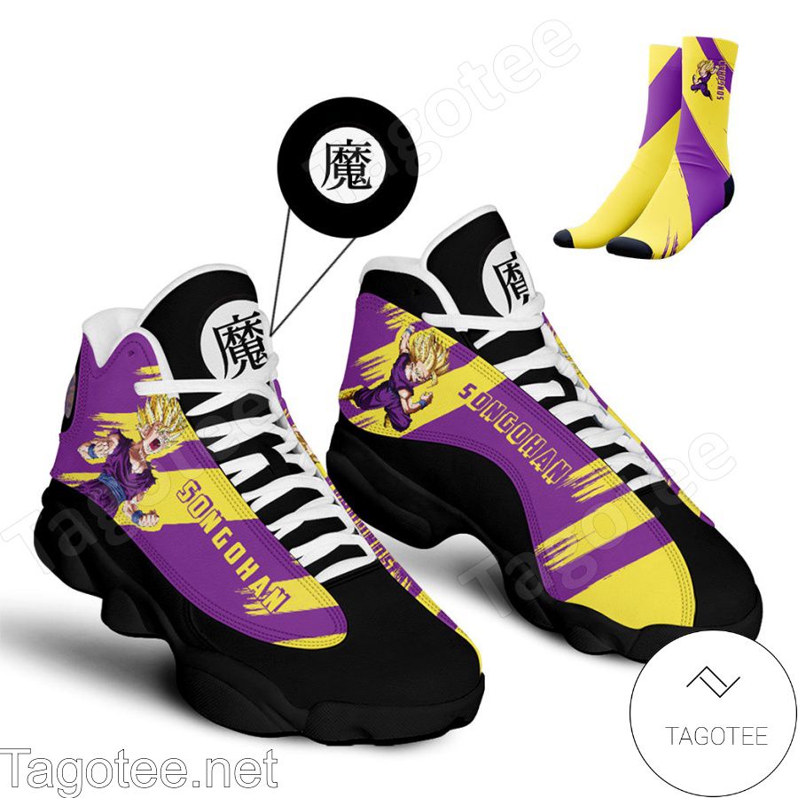 Anime Dragon Ball Songohan Air Jordan 13 Shoes a