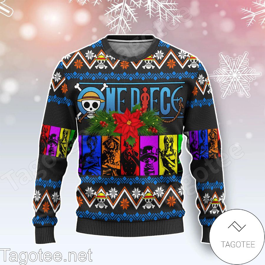 Anime One Piece Characters Ugly Christmas Sweater