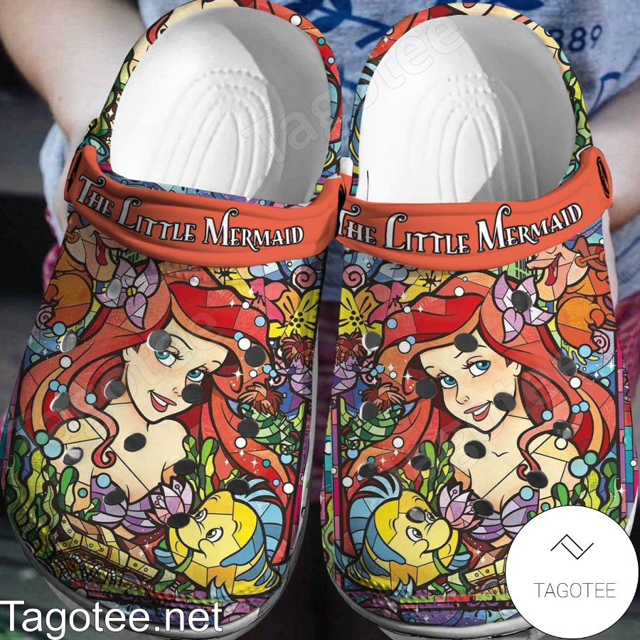 Ariel The Little Mermaid Multicolor Crocs Clogs