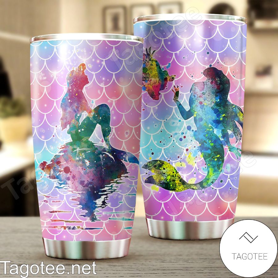 Ariel The Little Mermaid Watercolor Tumbler