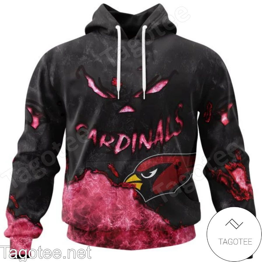 Arizona Cardinals Scary Face Halloween Jersey Hoodie, T-shirt