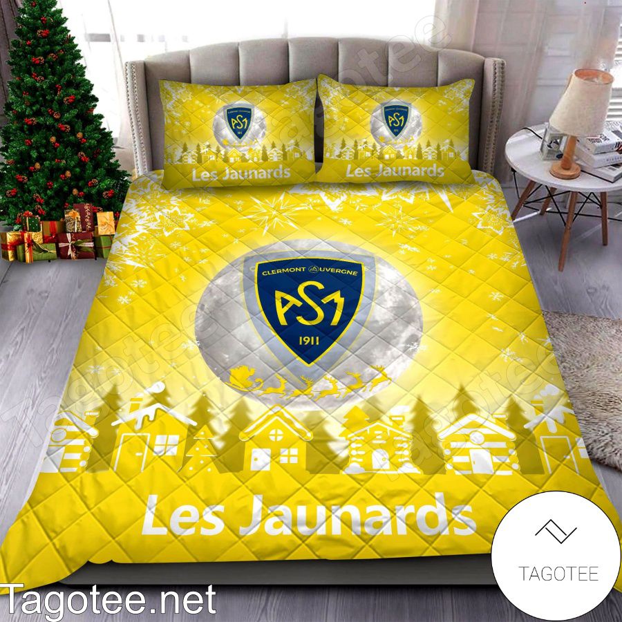 Asm Clermont Auvergne Les Jaunards Christmas Bedding Set