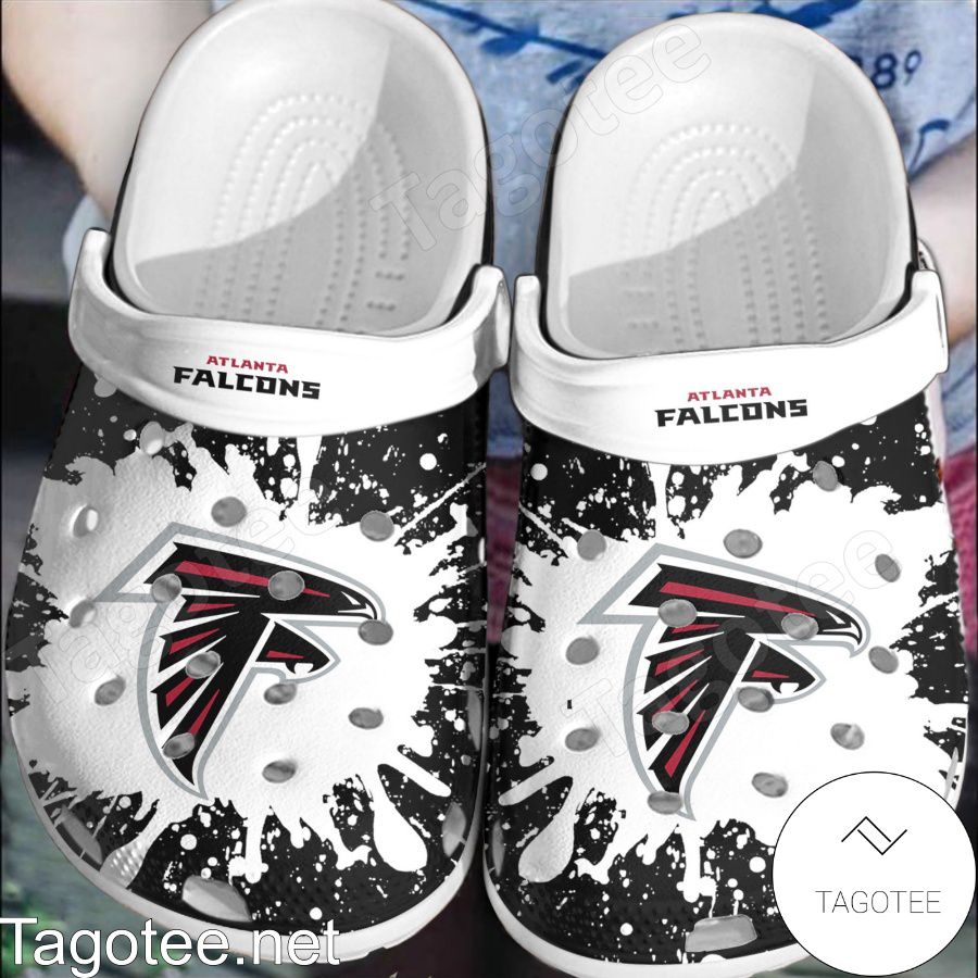 Atlanta Falcons Logo Color Splash Crocs Clogs