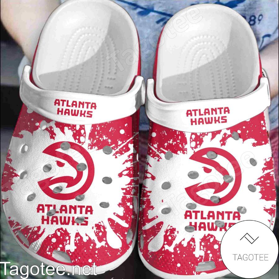 Atlanta Hawks Logo Color Splash Crocs Clogs