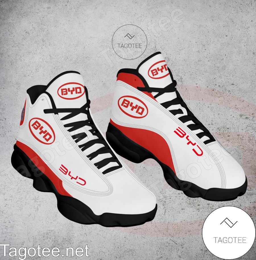 BYD Logo Air Jordan 13 Shoes - EmonShop a