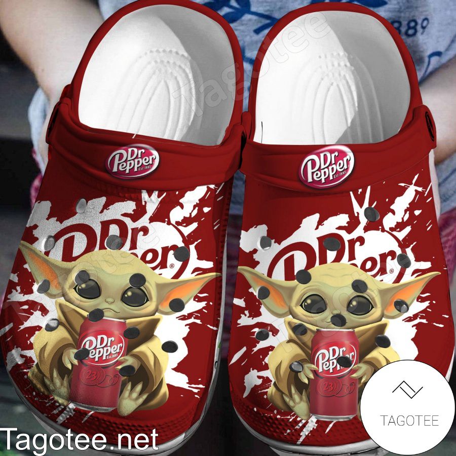 Baby Yoda And Dr Pepper Crocs Clogs