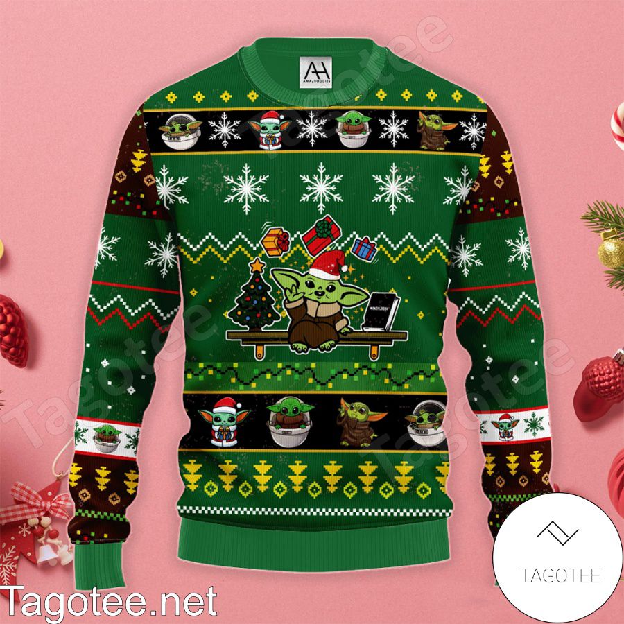 Baby Yoda Green Ugly Christmas Sweater