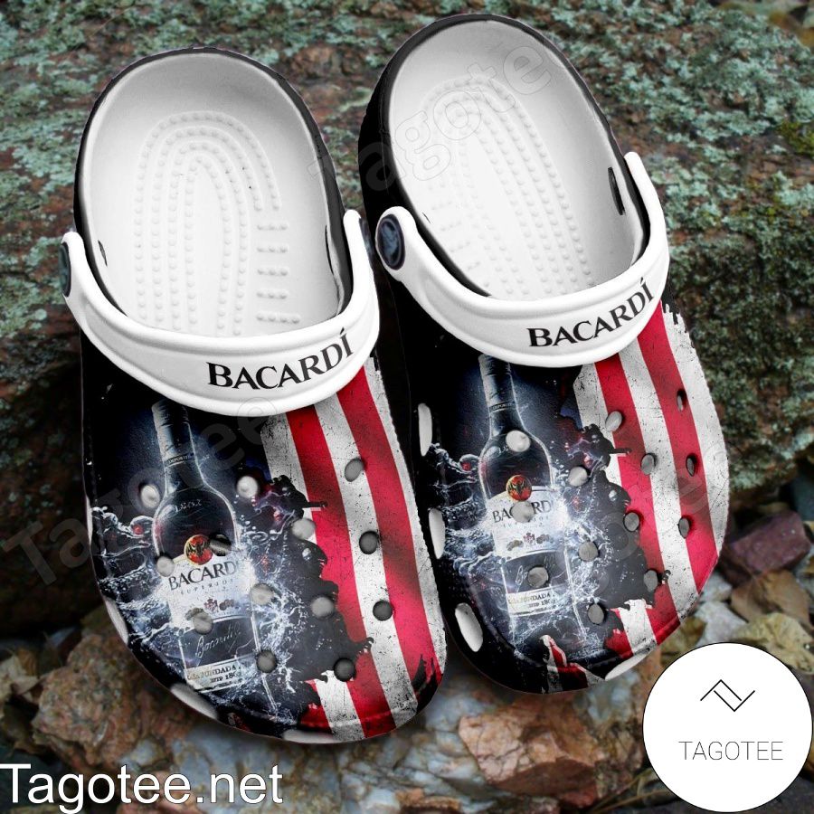 Bacardi American Flag Crocs Clogs