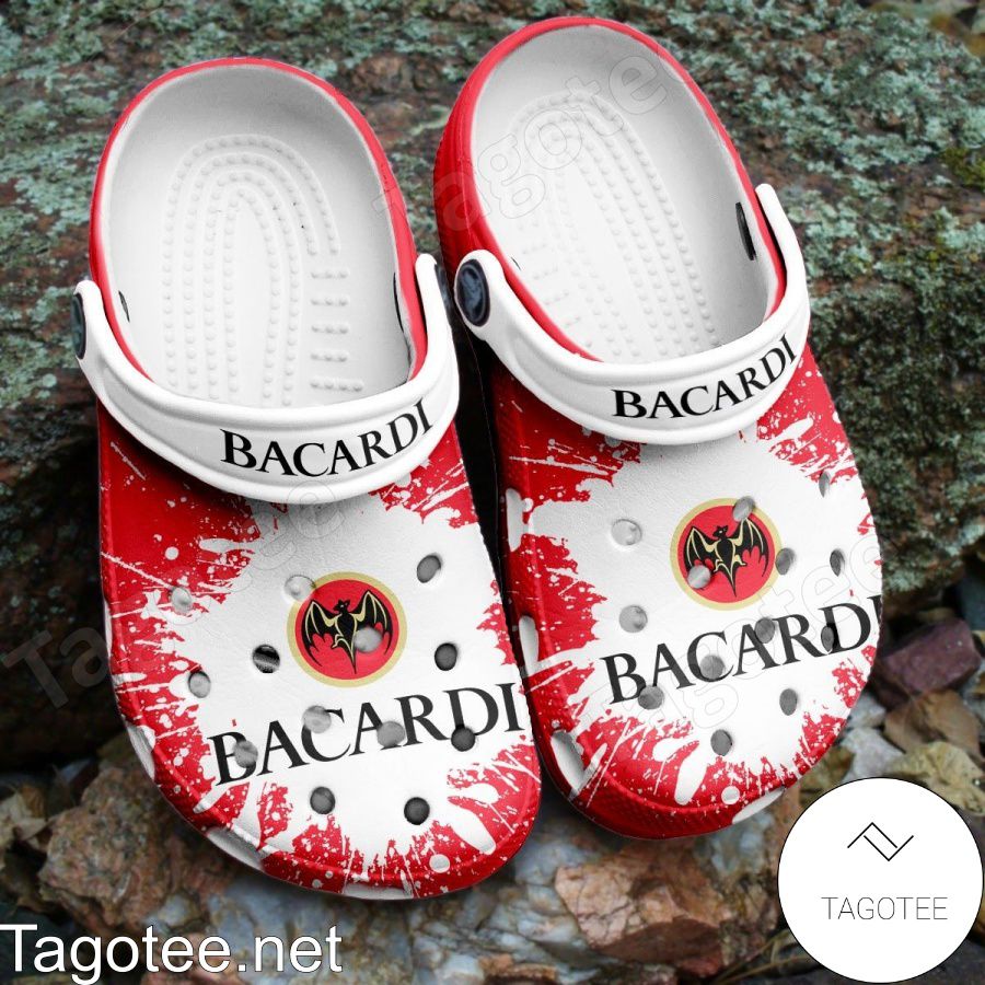 Bacardi Logo Color Splash Crocs Clogs