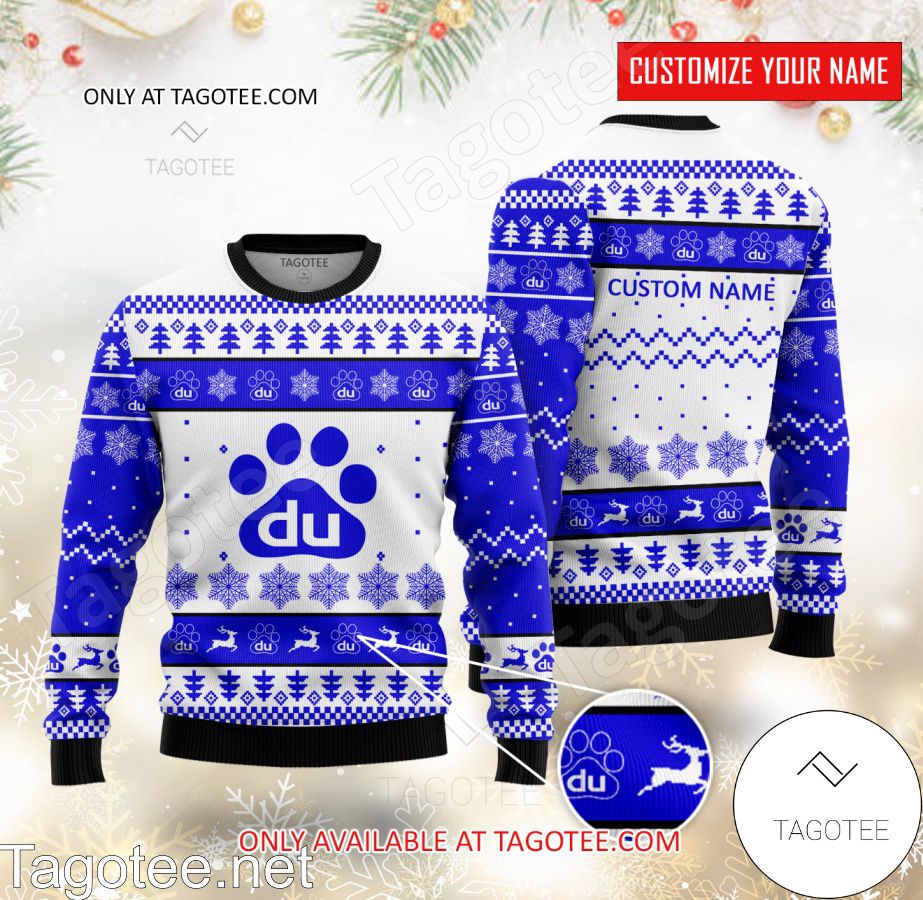 Baidu Personalized Logo Ugly Christmas Sweater - MiuShop