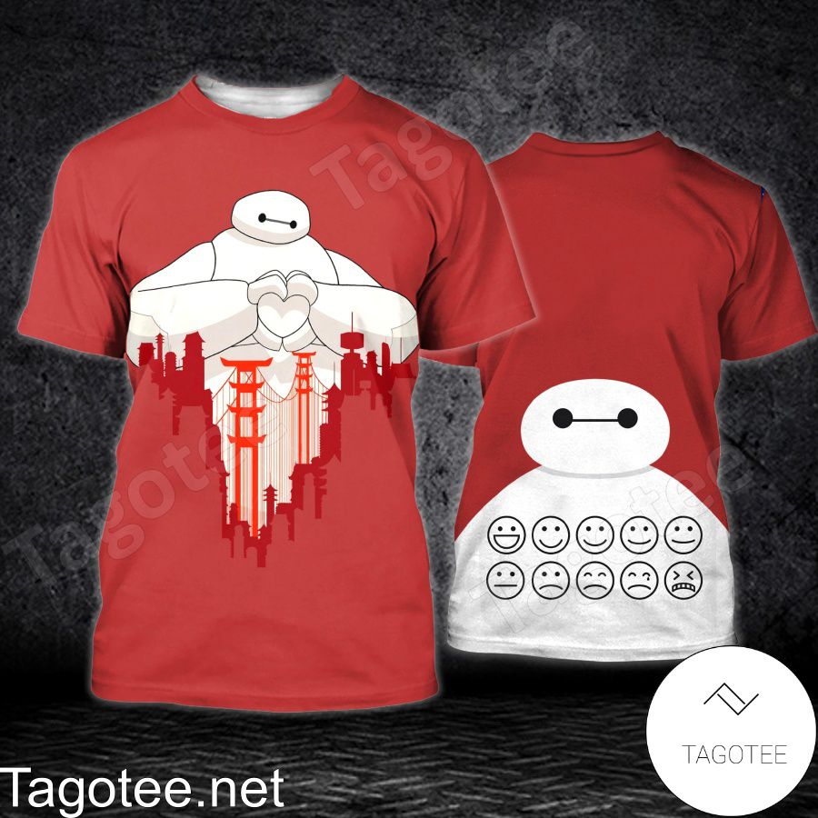 Baymax Red Shirt, Tank Top And Leggings a