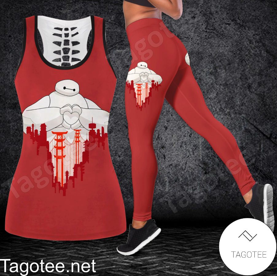 Baymax Red Shirt, Tank Top And Leggings