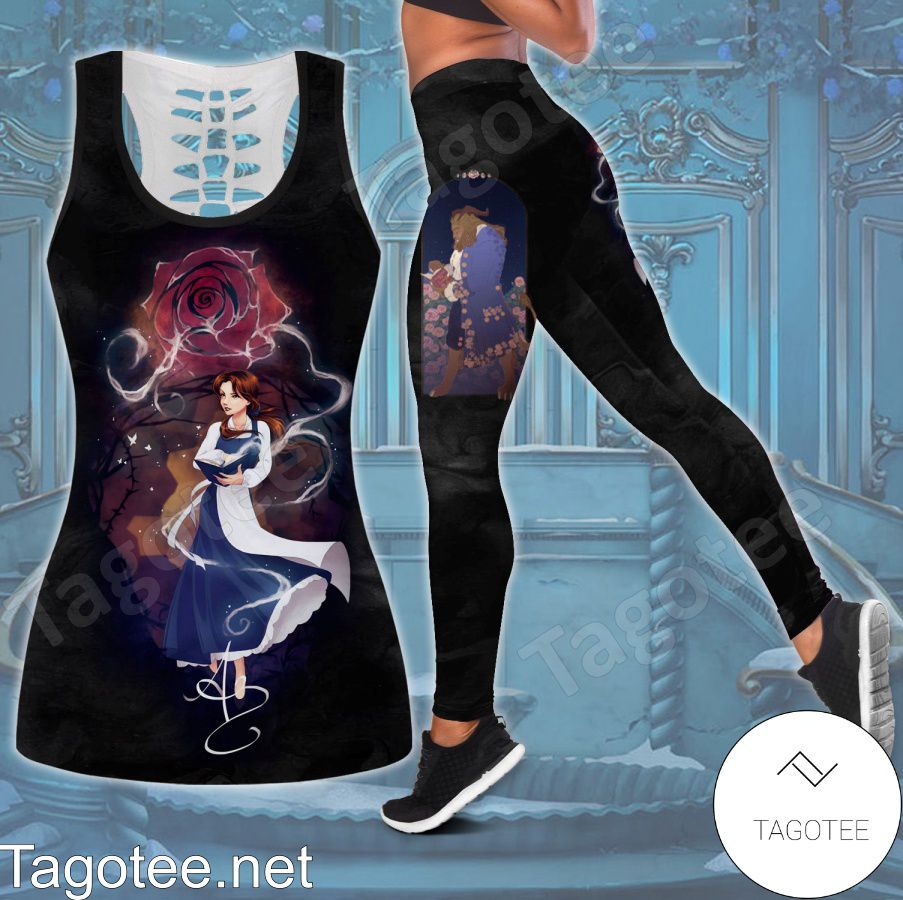 Beauty And The Beast Black Shirt, Tank Top And Leggings