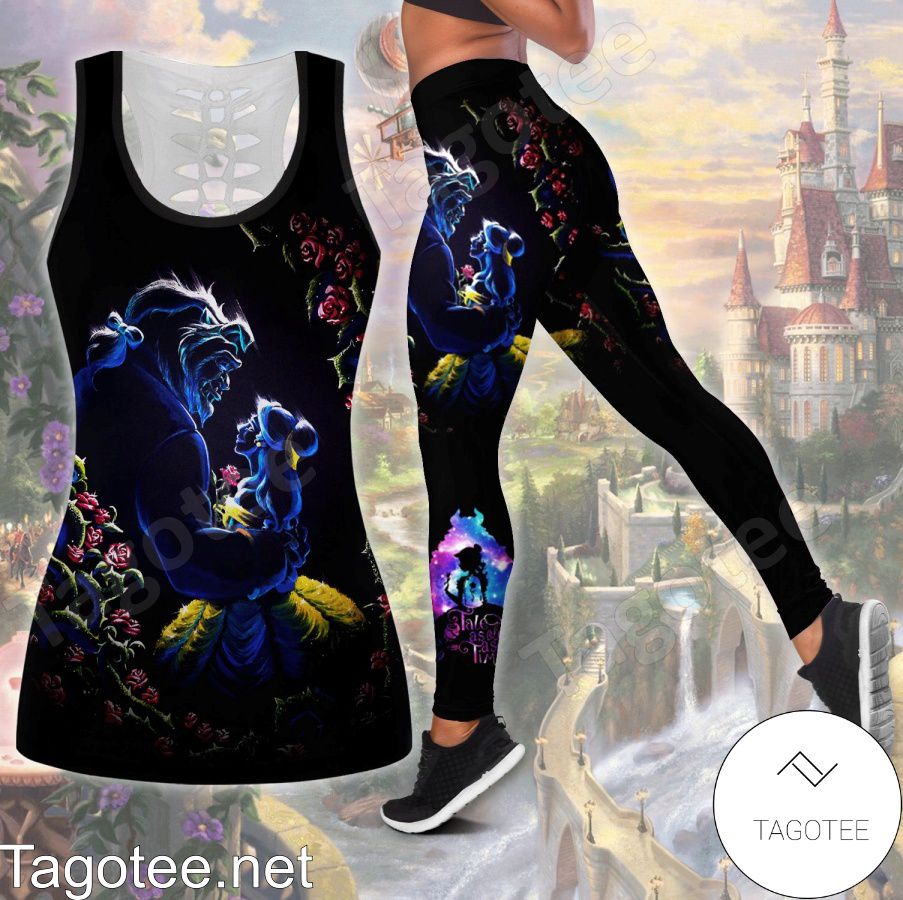 Beauty And The Beast Tale As Old As Time Black Shirt, Tank Top And Leggings