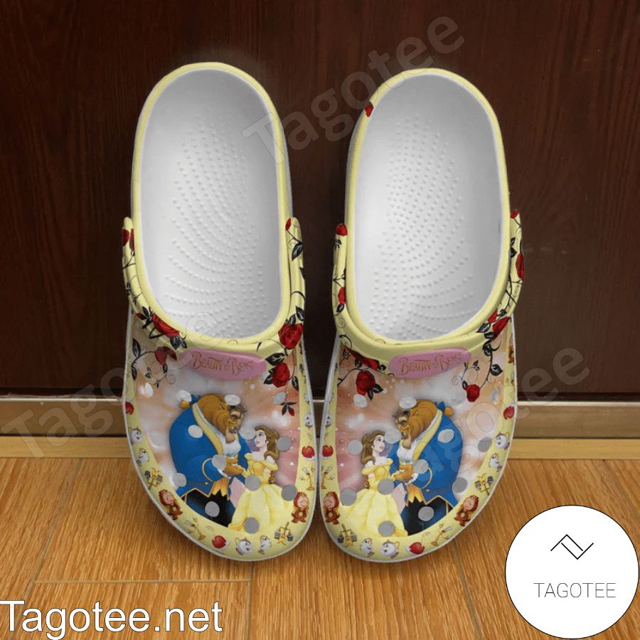 Beauty And The Beast Yellow Crocs Clogs