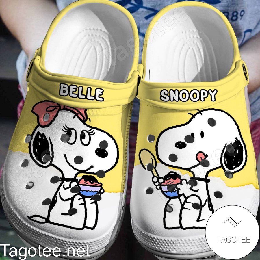 Belle And Snoopy Crocs Clogs