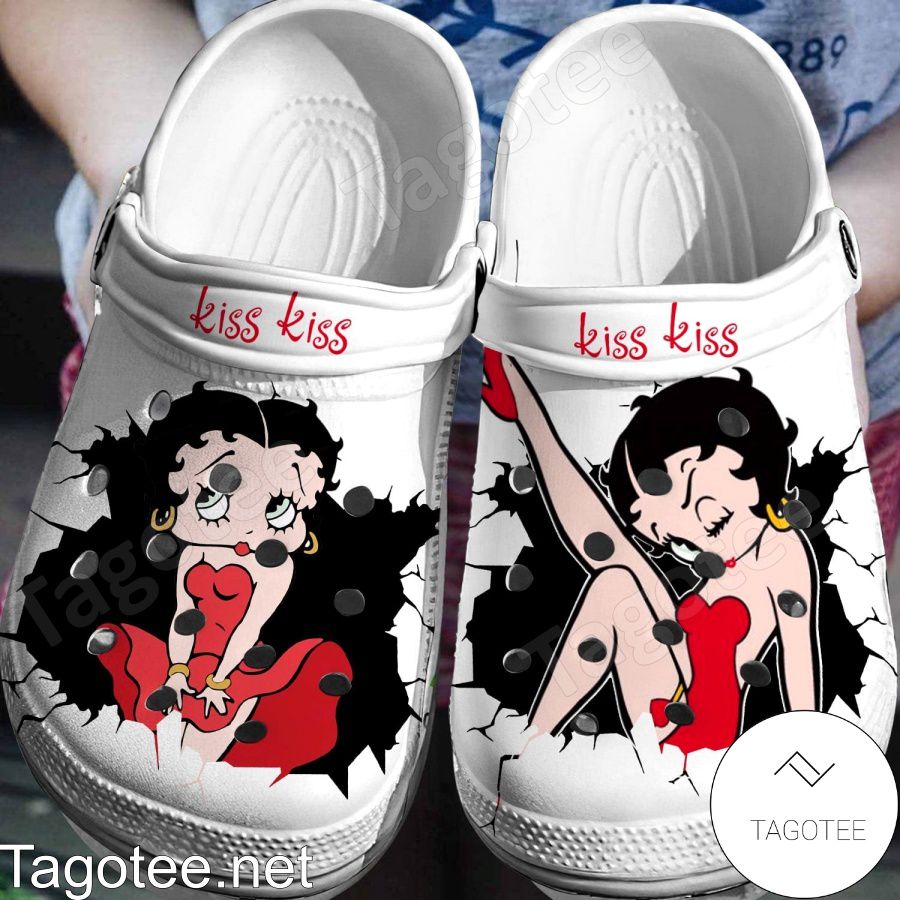 Betty Boop Kiss Kiss Crocs Clogs