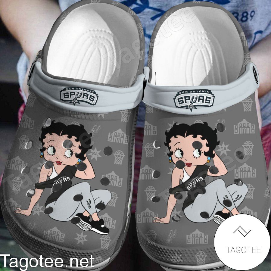 Betty Boop San Antonio Spurs Crocs Clogs