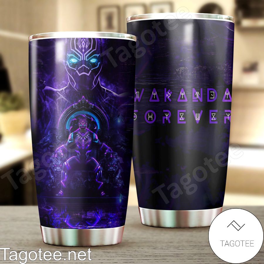 Black Panther Wakanda Forever Tumbler