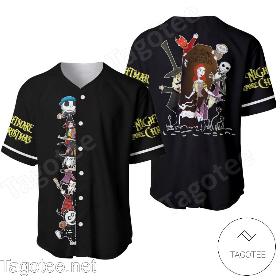 Black Squad Nightmare Before Christmas Baseball Jersey