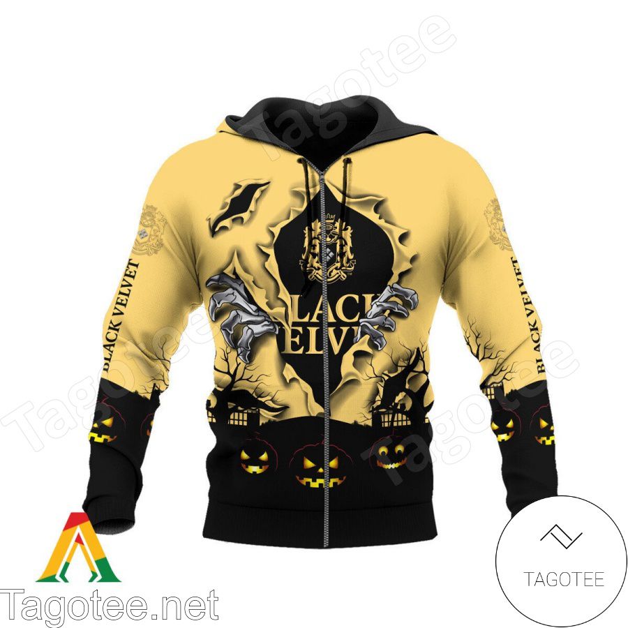 Black Velvet Whisky Scary Night Halloween Hoodie a