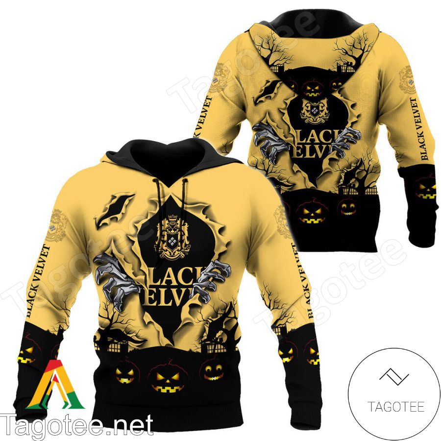 Black Velvet Whisky Scary Night Halloween Hoodie