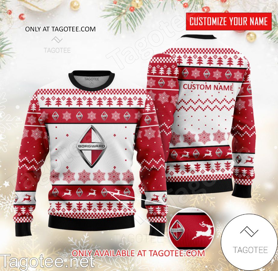 Borgward Logo Personalized Ugly Christmas Sweater - EmonShop