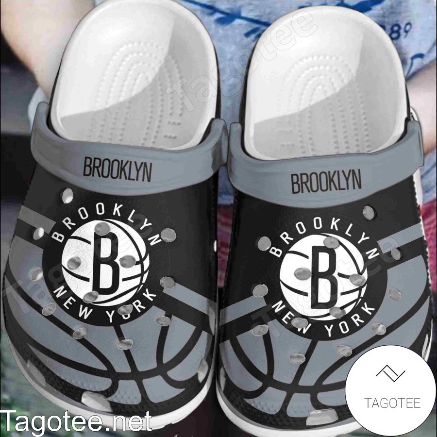 Brooklyn Nets Logo Basketball Crocs Clogs